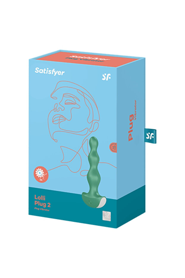Plug Vibrator Lolli Plug 2 Verde - 3
