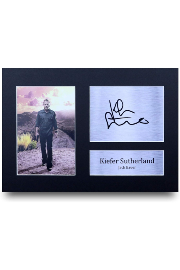 Kiefer Sutherland Gift Signed A4 Printed Autograph Jack Bauer 24 Gifts Photo Display