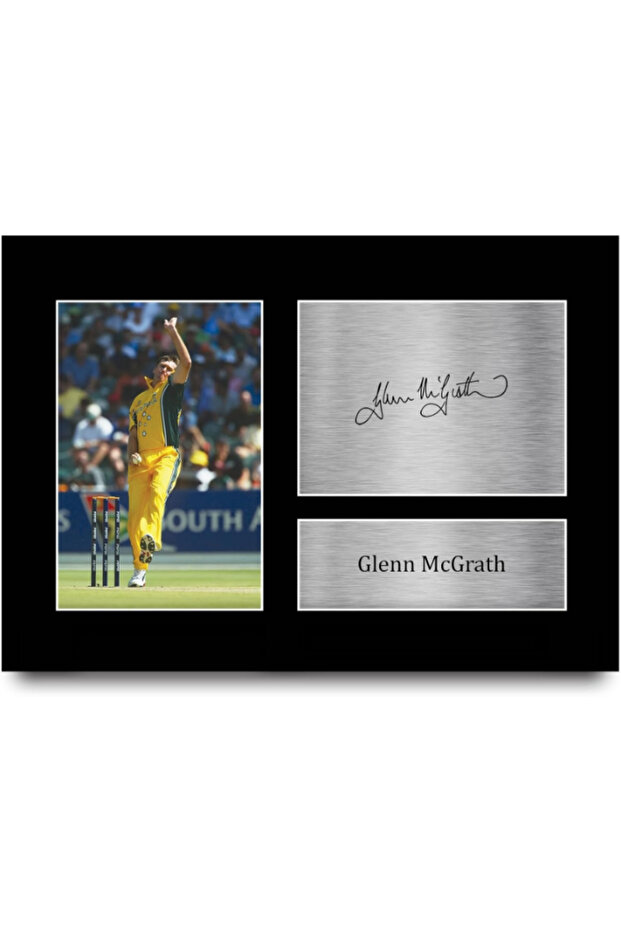 Glenn McGrath Australia Gifts Printed Signed Autograph Picture for Cricketer Memorabilia Fans - A4