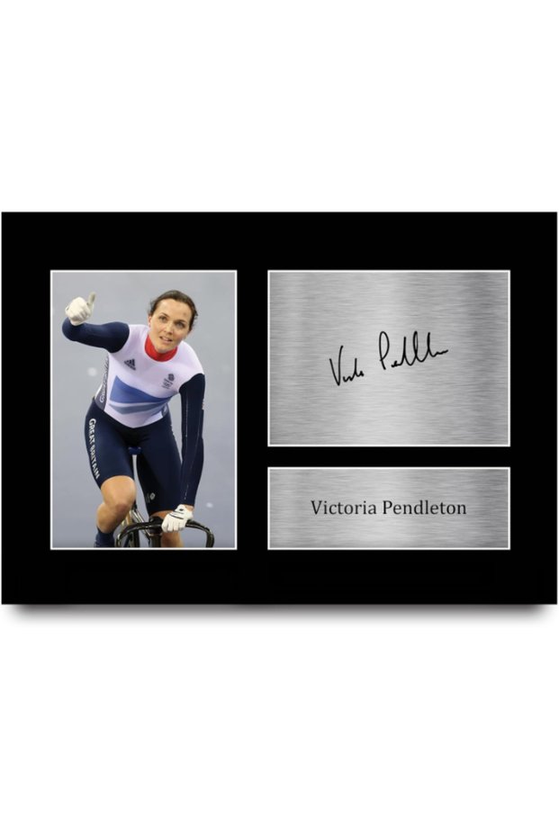 A4 Victoria Pendleton Great Britain Olympics Gifts Printed Signed Autograph Picture for Olympic Memorabilia Fans - A4