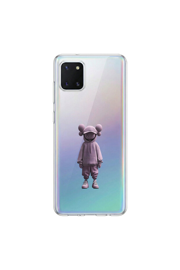 Samsung Galaxy Note 10 Lite Compatible No Face 4 Design Transparent Case