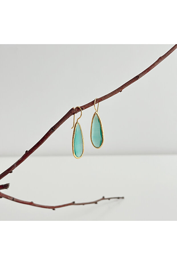 Harmon Turquoise Steel Earring | Steel Earrings