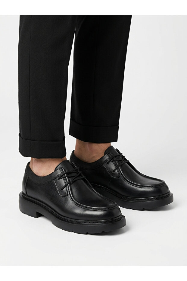 Genuine Leather Men's Casual Shoes – Lightweight Eva Sole and Modern Design