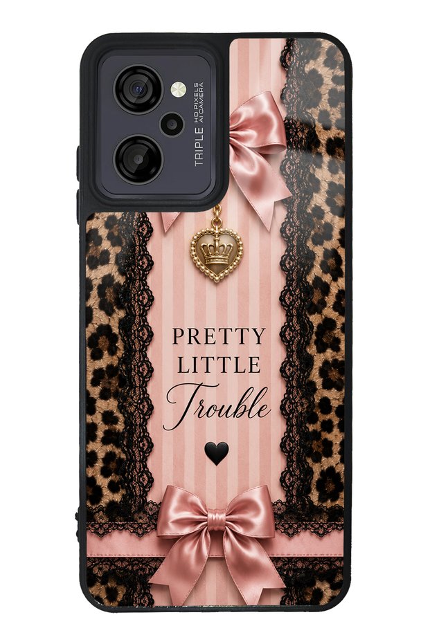 Casper M45 Pretty Leopard Bow Design Glossy Phone Case