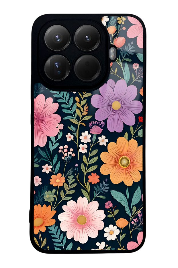 Xiaomi Mi 15t Pro Glossy Phone Case with Flowers Design