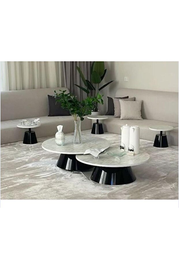 طقم طاولات ضيافة كنب ارضي 6 قطع 6567843