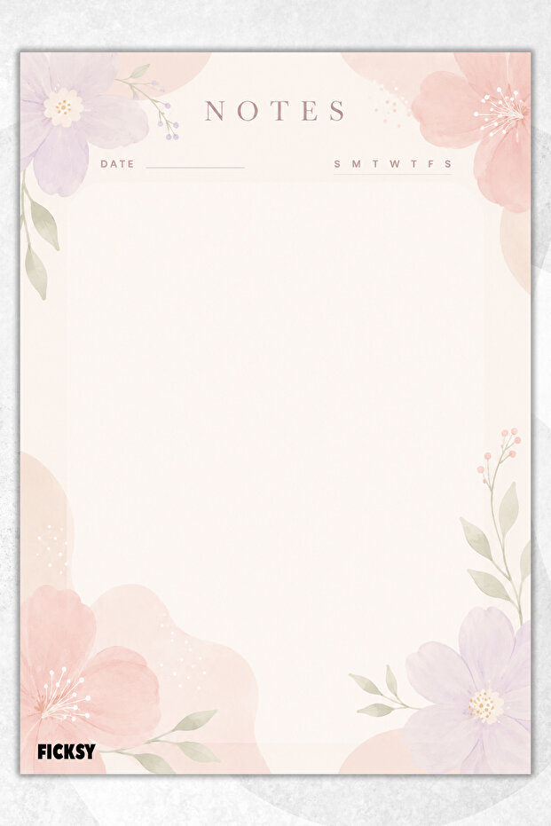 A5 Notepad Unlined Notebook - 50 Sheets - Memopad - Notepad - Notepad - Note Paper - 1