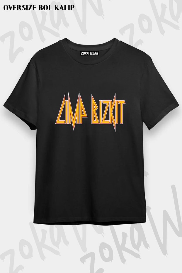 Unisex Loose Fit Limp Bizkit V8 Printed T-Shirt