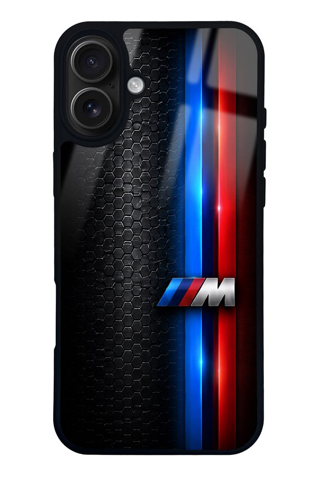iPhone 16 Plus Black M2 Design Glossy Phone Case