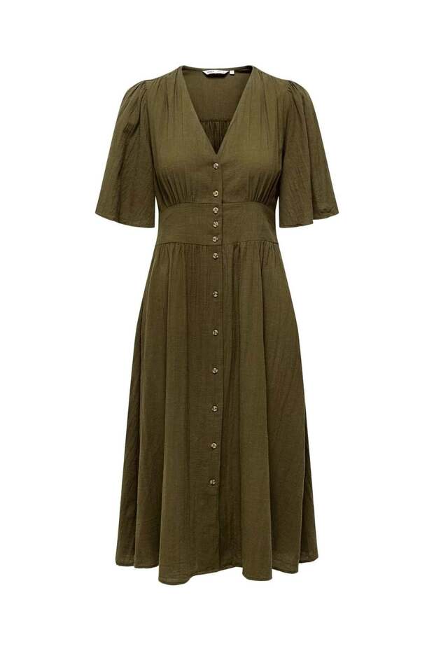 OnlTizana 2/4 Midi Dress WVN NOOS Kadın Elbise Yeşil (15373535) - 3