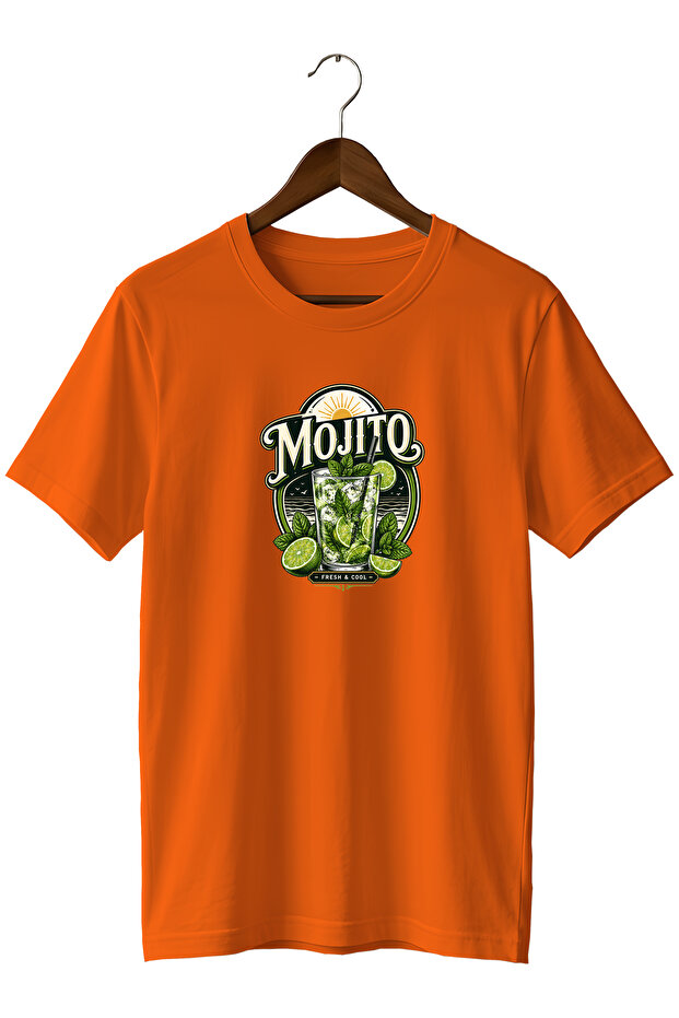 Mojito Cocktail Unisex Cocktail Printed Regular Fit Crew Neck T-Shirt