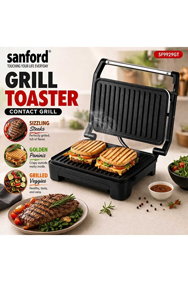 Grill Toaster Contact Grill Sandwich Maker Kitchen Appliance