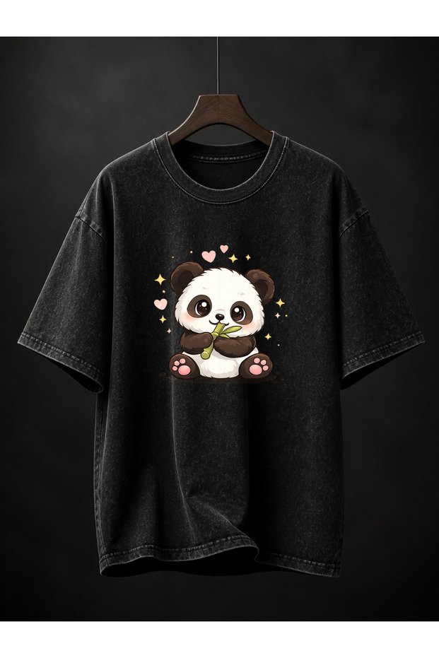 Acid Washed Oversize Unisex T-Shirt Washed Vintage Street Style Street Fashion Cotton Comfortable Fit Daily Wear T-Shirt