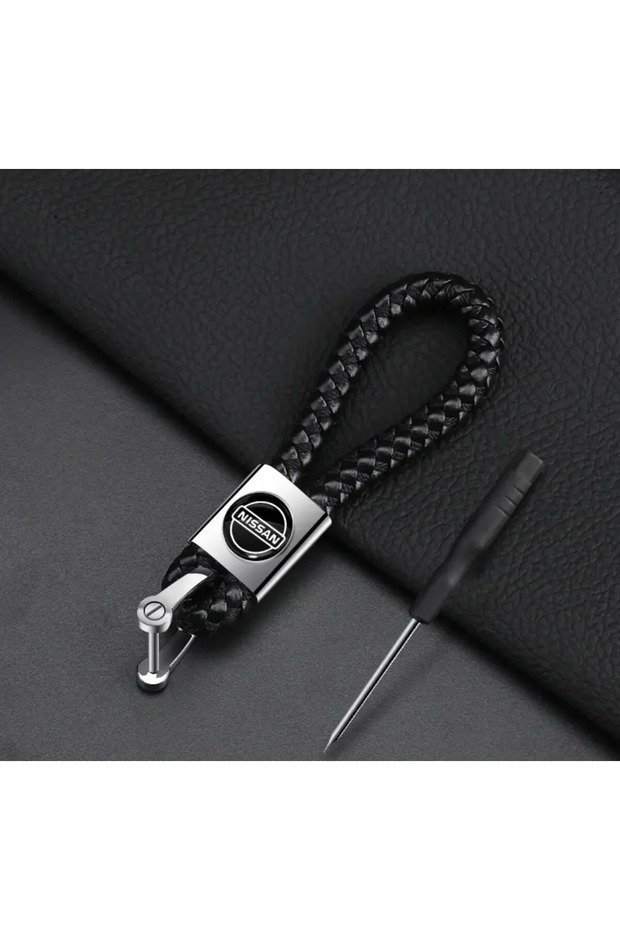 Car Brand Compatible Keychain Car Logo Compatible Steel Mesh Rope Keychain
