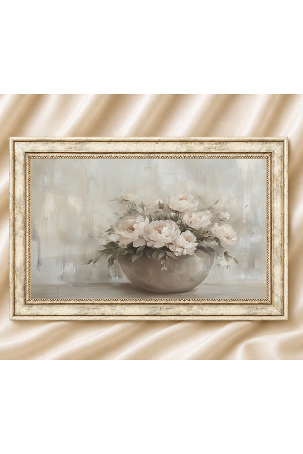 Vintage Painting Cream Antique Framed Painting Models