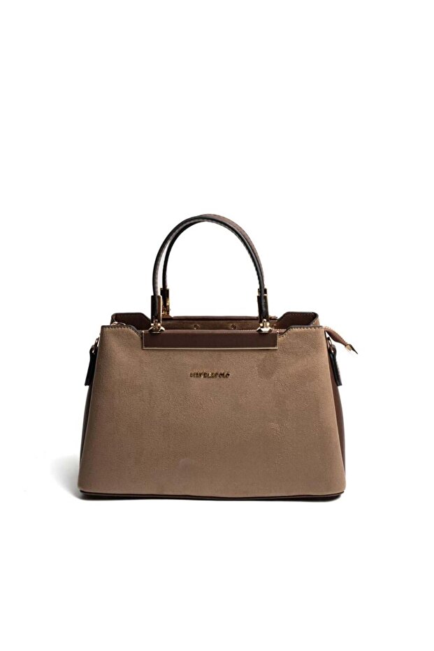 Mink - Brown Suede Women's Handbag Sp913