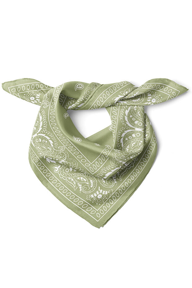 Etro Ethnic Pattern Cotton Cottony Scarf Bandana 50X50 cm