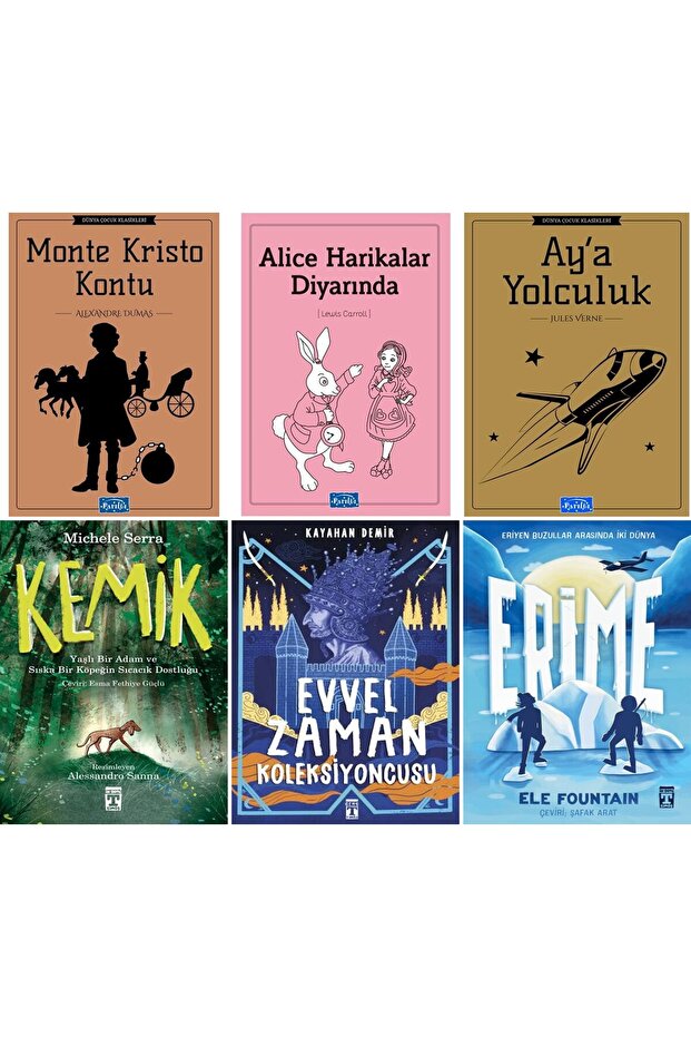 ORTAOKUL 4.5.VE 6.SINIF Kemik,Evvel Zaman Koleksiyoncusu,Erime.6 KİTAP SET