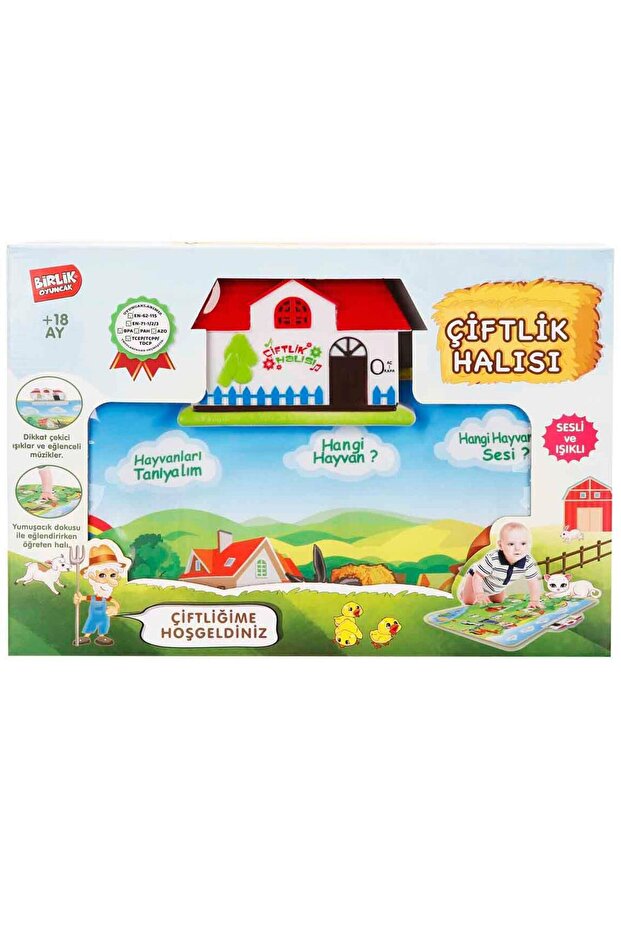 Educational Farm Rug Small Size