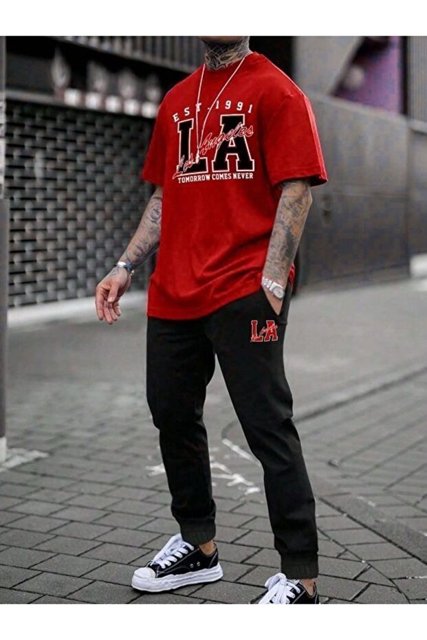 Unisex Oversize Shorts Set Short Sleeve T-Shirt Comfortable Fit Summer Casual Sports