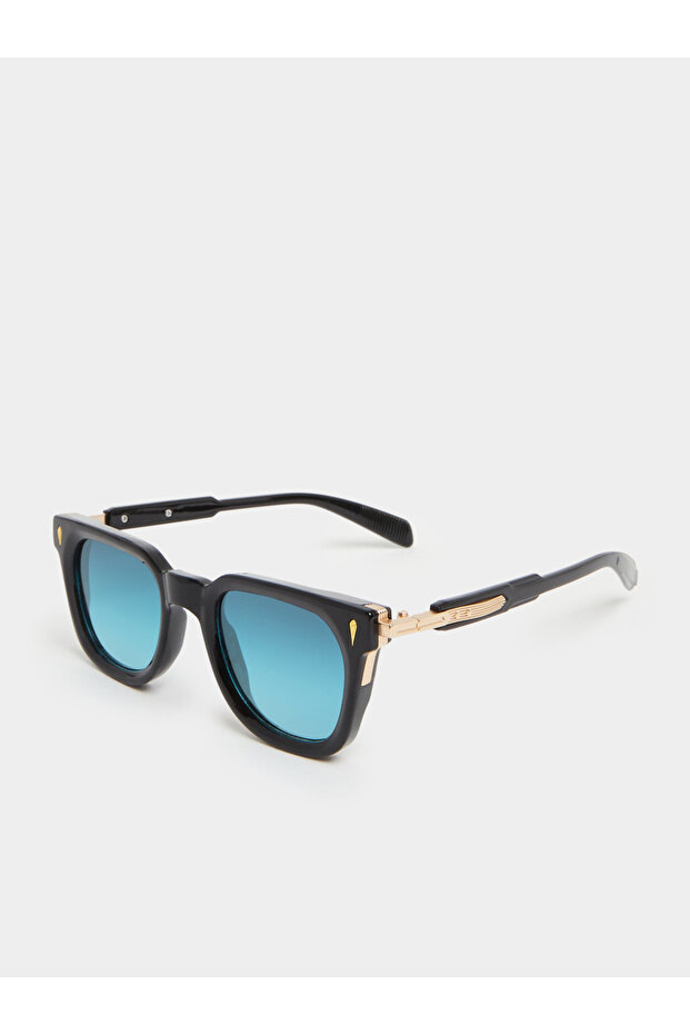 Tinted Square Frame Sunglasses