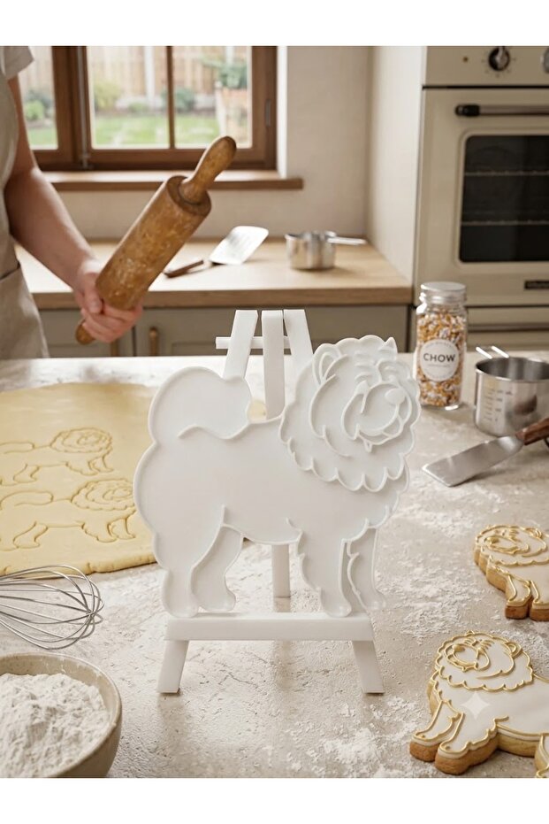 Chow Chow Dog Themed 3D Cookie and Candy Dough Mold
