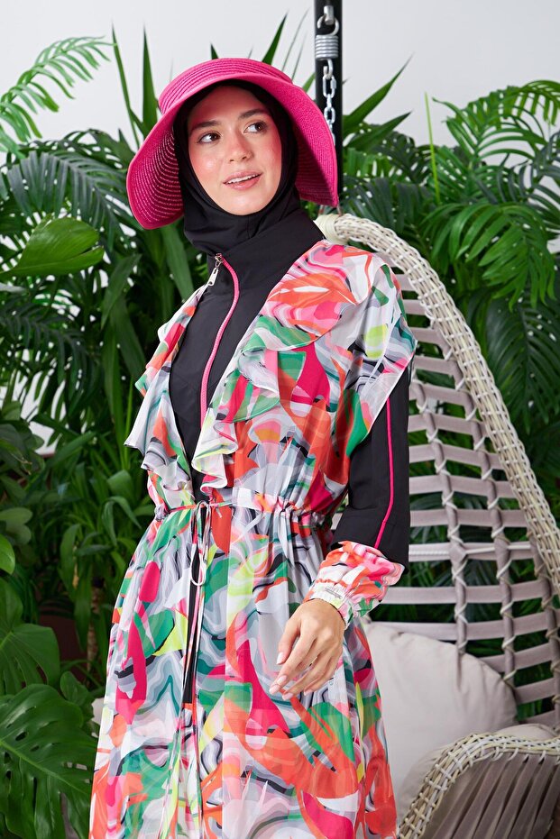 صوفية شيفون منقوشة - 4