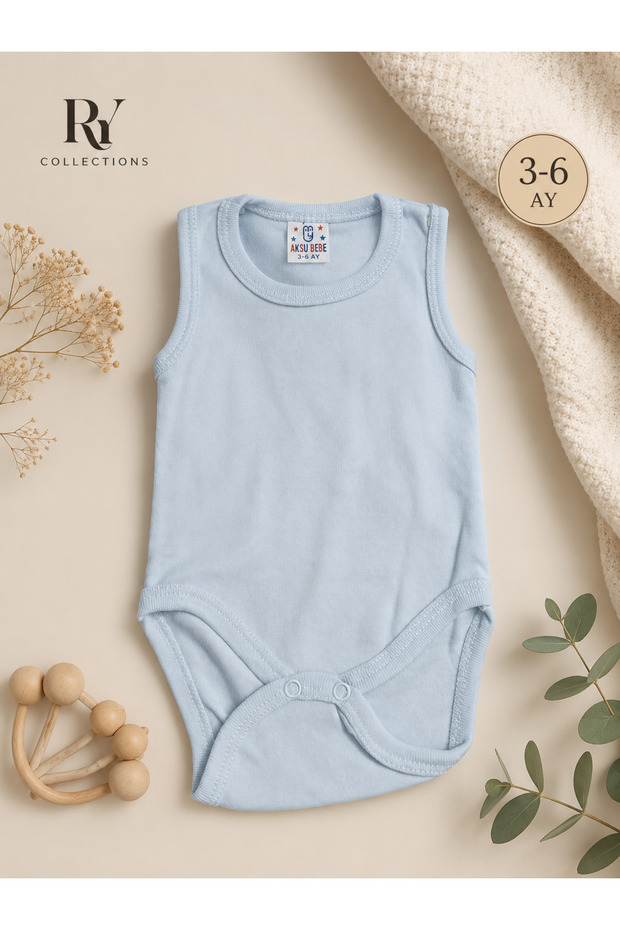 5-Piece Cotton Snap-On Baby Bodysuit Undershirt Set (for Girls and Boys)