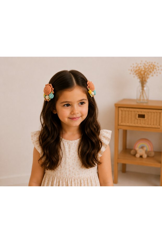Girl's Knitted Snapback Hat Buckle