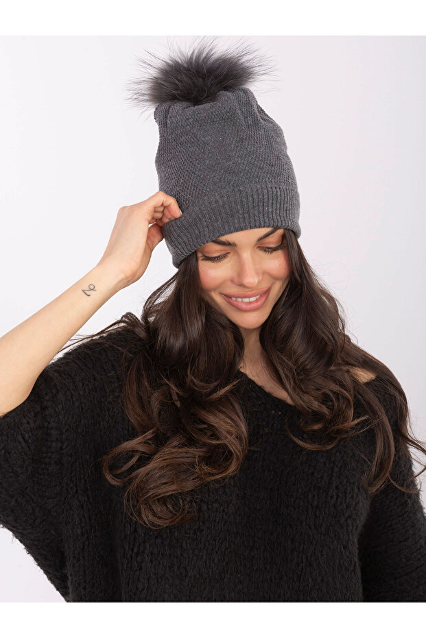 Caciula Dama Acril, Wool Fashion Italia, Gri