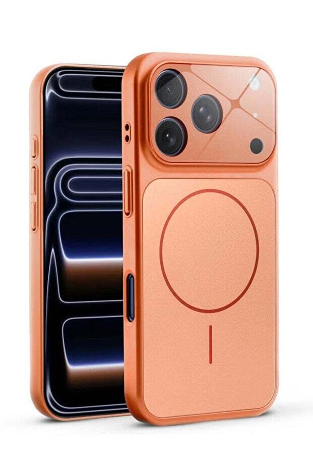 iPhone 17 Pro 6.3" Case, MagSafe Compatible Matte Glass Slim Protective Cover