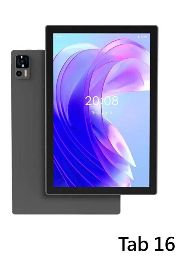 TAB16 10.1-Inch Android Tablet 12GB RAM 512GB Storage 6000mAh Battery Dual SIM 5G Wi-Fi HD Display Octa Core Face Unlock Bluetooth GPS Tablet PC – Grey