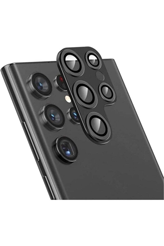 For Samsung Galaxy S23 Ultra Camera Lens Protective Screen (Black)