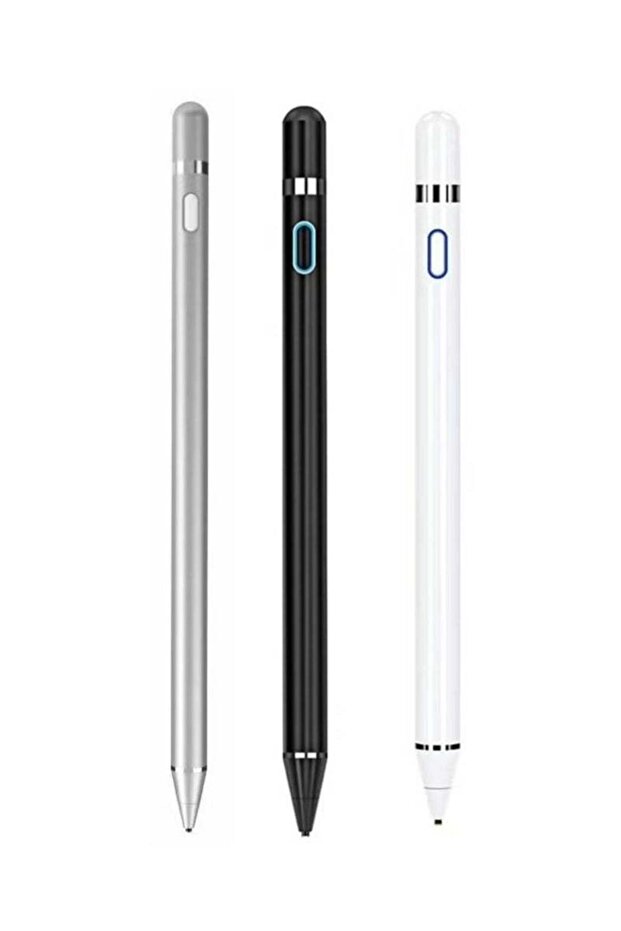 3 Pc Universal Stylus Pen, Active Stylus for Touch Screens, 1.5mm Fine Point, iPad/Android