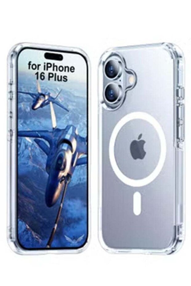 iPhone 16 Plus 6.7 inch MagSafe Case – Slim, Military-Grade Protection, Clear, Wireless Charging Compatible