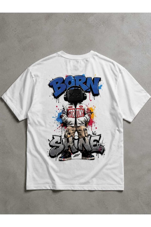 Women's Oversize Printed 100% Cotton T-Shirt