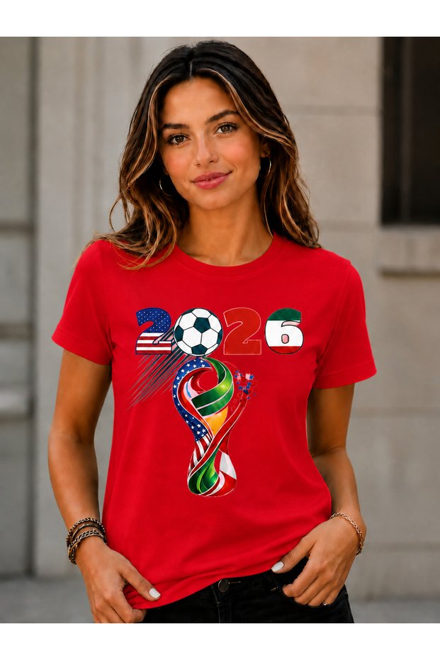 Unisex Oversize T-Shirt World Cup Printed 100% Cotton T-Shirt Comfortable Fit