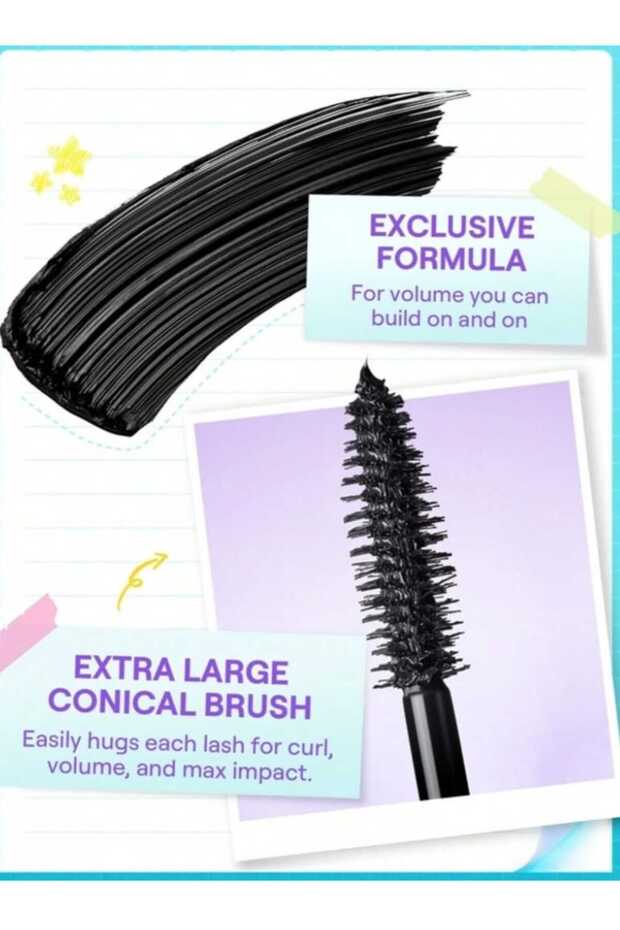 LASHLIGHTER MEGA BOOST MASCARA BLACK - 2