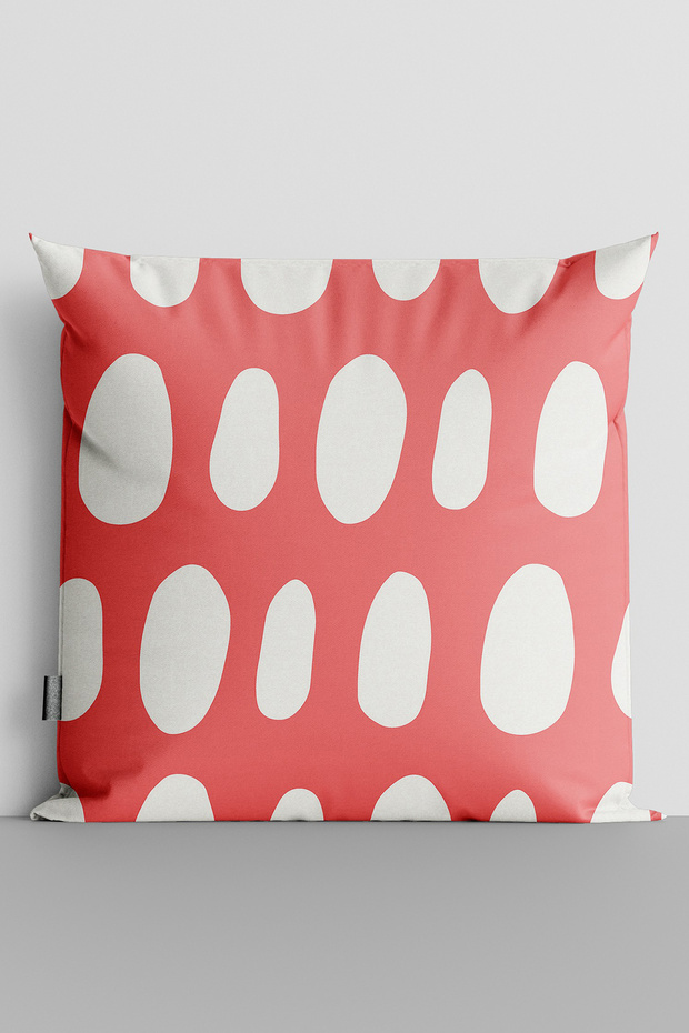 White Scores Double-Sided Digital Printed Throw Pillow Cover - 1885