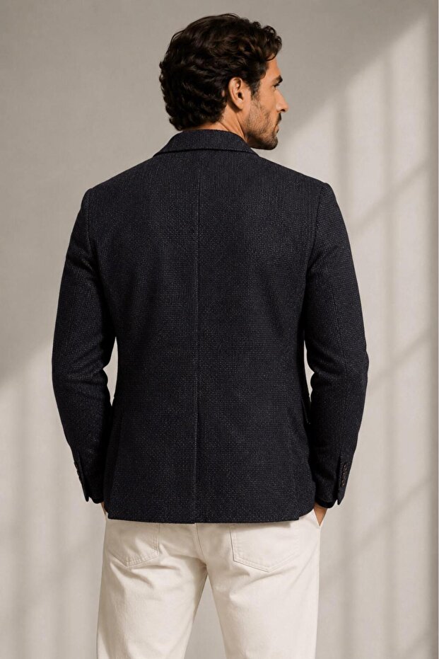 Patterned Blazer - 4