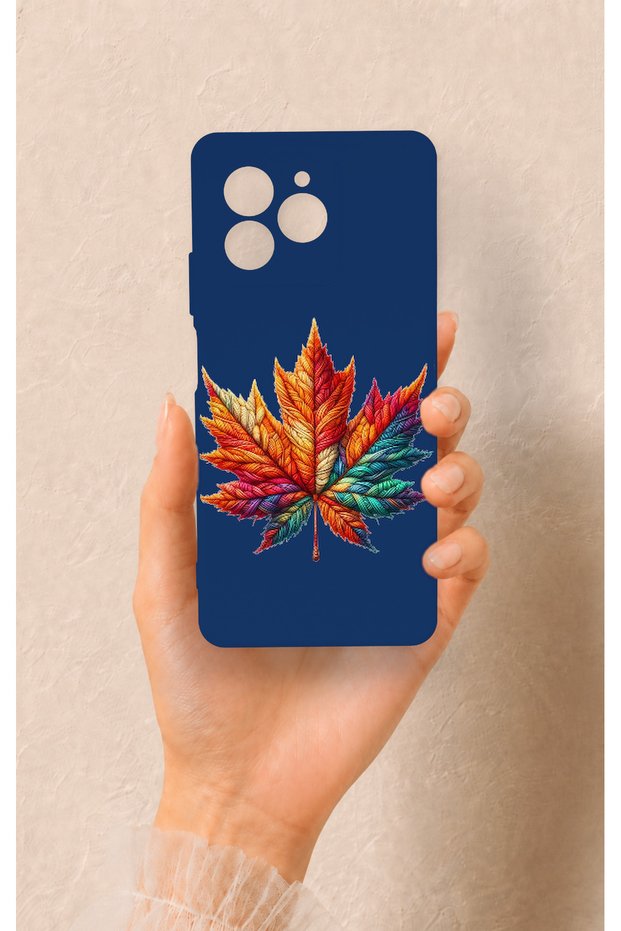 Omix X7 Compatible Colorful Leaf Patterned Silicone Case