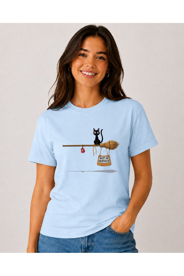 Unisex Oversize T-Shirt in Service Printed 100% Cotton T-Shirt Comfortable Fit