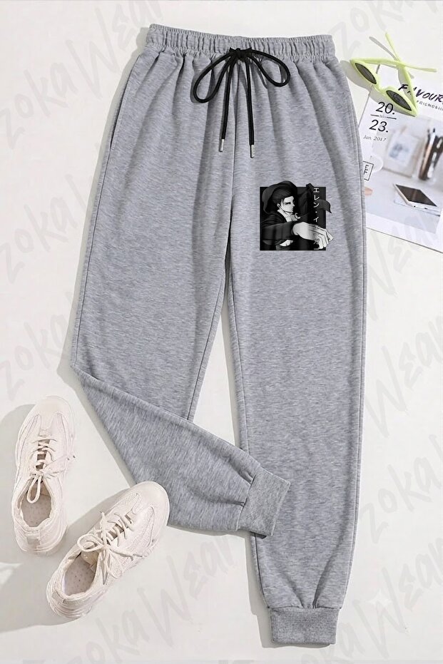 Unisex Attack on Titan Eren Yeager V Printed Sweatpants