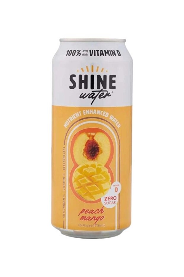 ShineWater Peach Mango Electrolyte Drink 473ml | Sugar-Free