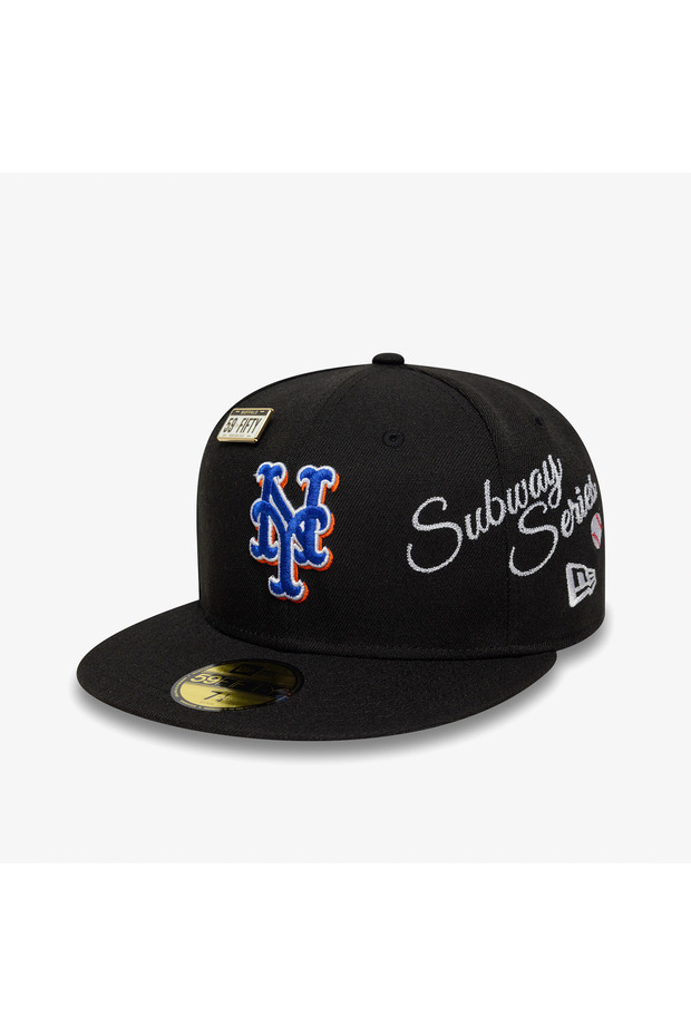 Img Subway Series 59Fifty Neymetco Unisex Black Hat