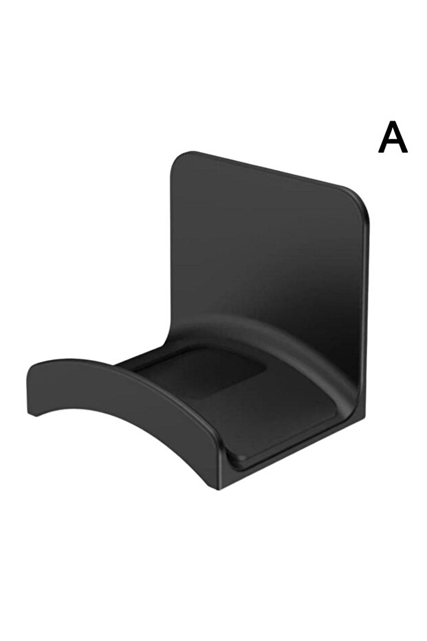 1pcs Black Universal Adhesive Headphone Holder Wall Mounted Headphones Stand Earphone Display Rack G