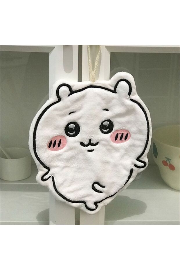 Bandai C-XLJ-jiyi jiyi Hand Towel Coral Fleece Hanging Absorbent Usagi Hachiware Towel Quick-drying