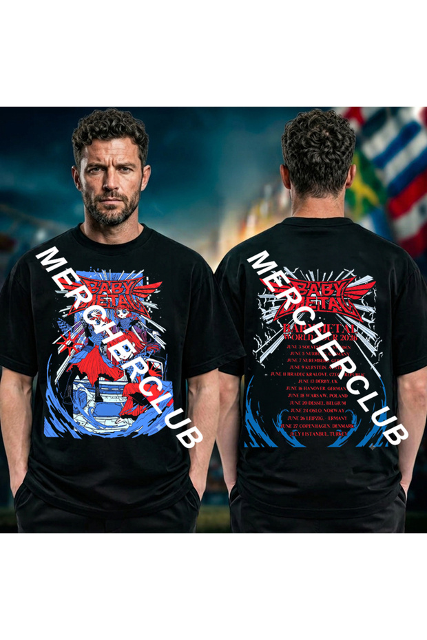 Baby Metal World Tour 2026 Istanbul Merch, Unisex Relaxed T-Shirt