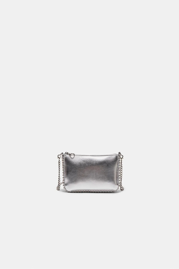 Mini Beaded Chain Strap Shoulder Bag
