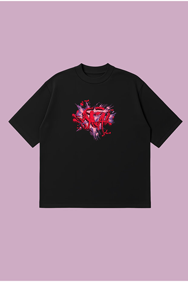Synaworld Explosion Boxy Fit Oversize Unisex 100% Cotton Tshirt – Printed T-Shirt | Streetwear